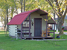 Rental Cabin at Prairie Oasis RV Park